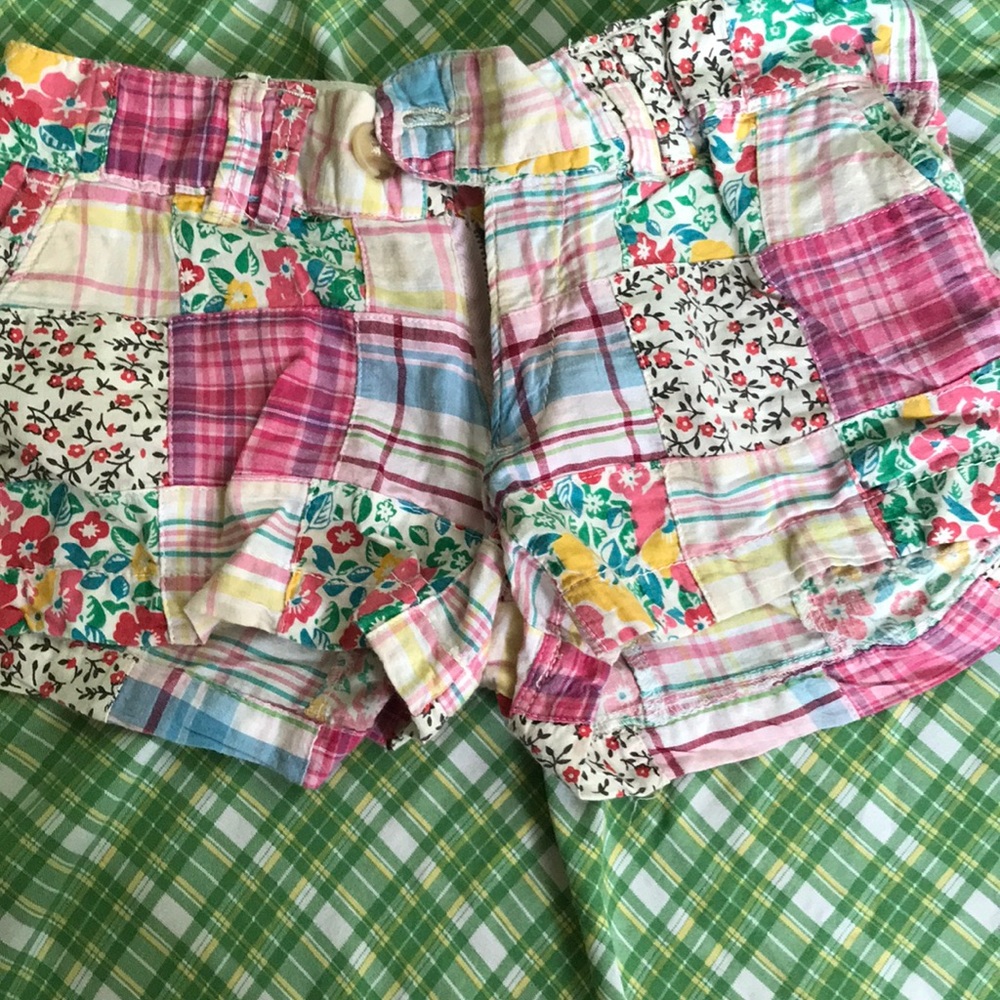 Old school patchwork shorts